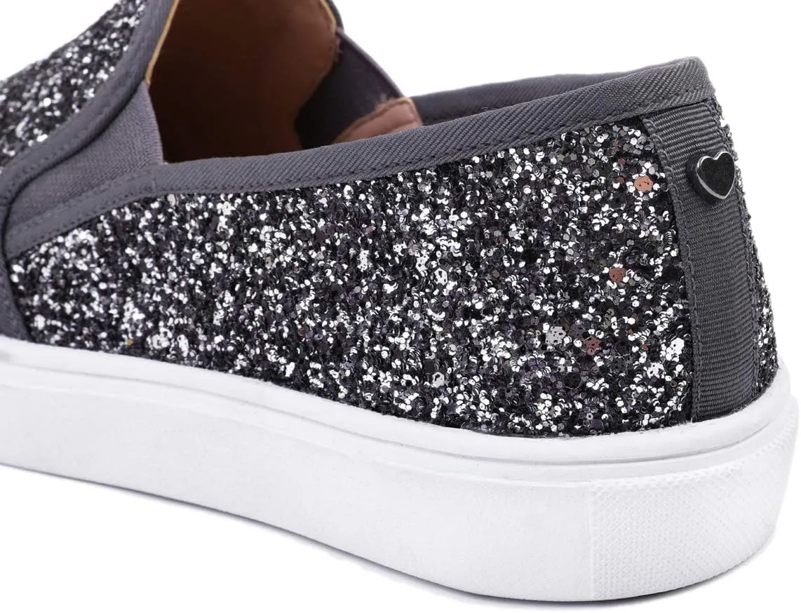FEVERSOLE Women's Fashion Slip-On Sneaker Casual Flat Loafers