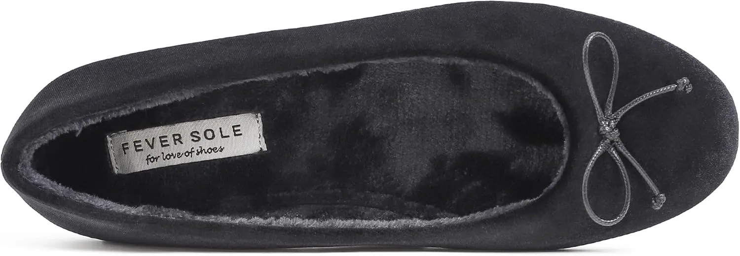 FEVERSOLE Women's Ultra Soft Colorful Memory Foam Cushioned Faux Suede Home Ballet Flats