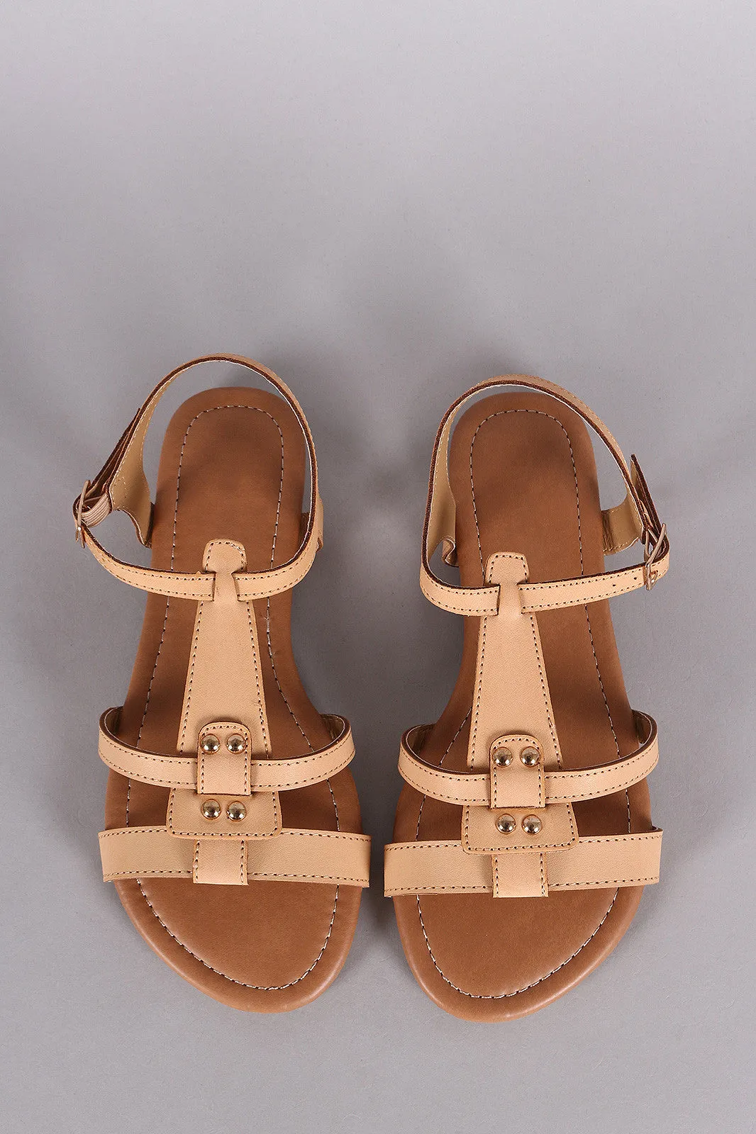 Flat Competitive pricing Sandal Straps Gold Durable Woven Stud