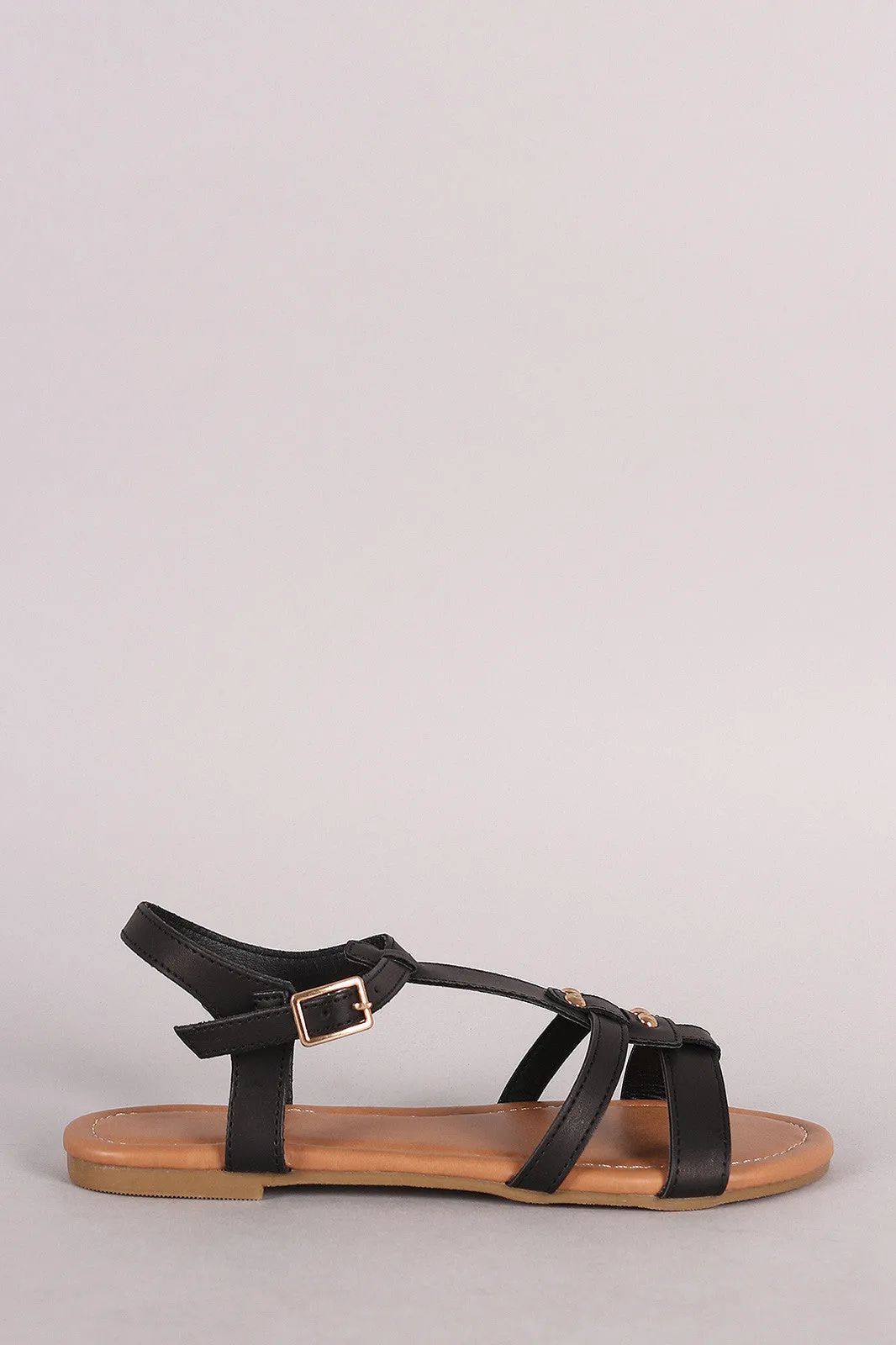 Flat Competitive pricing Sandal Straps Gold Durable Woven Stud