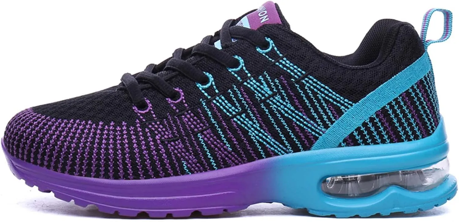 FLIOZY Womens Running Shoes Air Cushion Lightweight Sneakers Lace up Walking Tennis Shoes for Women