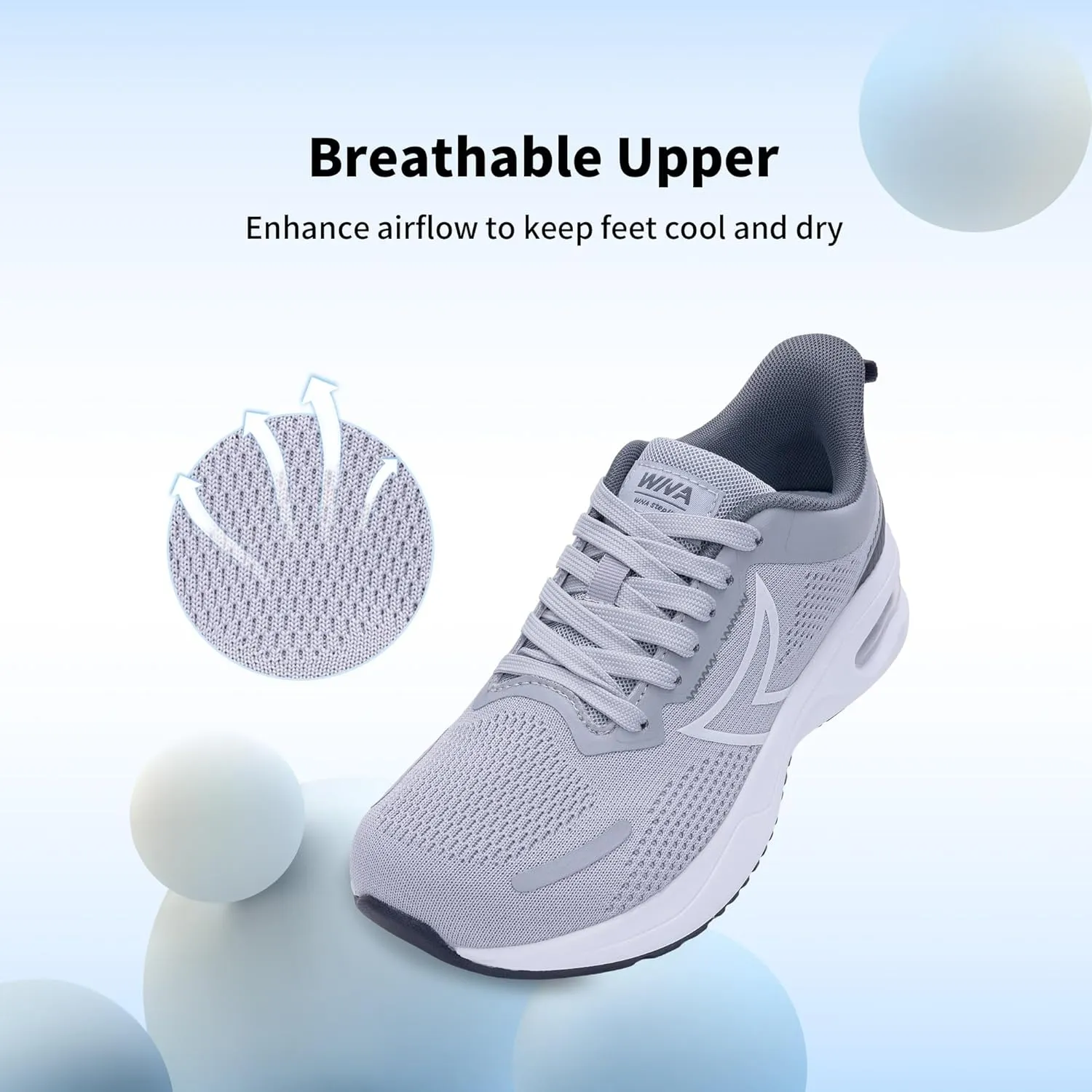 GOOBON Wide Toe Box Running Shoes Women Walking Sneakers Wide Width Tennis Athletic Shoes
