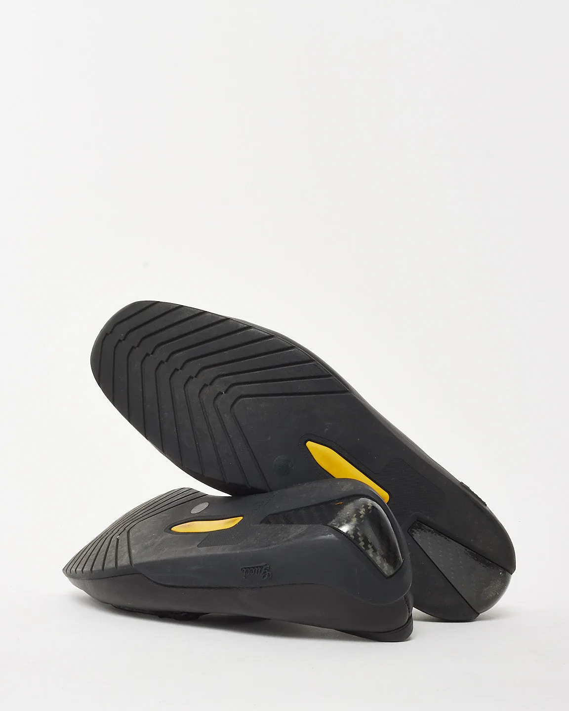 Gucci Black GG Monogram Guccissima Driving Loafers - 7 MEN
