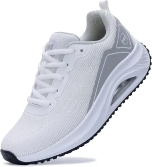 Gyeice Women's Walking Shoes Arch Support Orthotic Breathable Tennis Sneakers for Plantar Fasciitis Pain Relief US 5.5-11