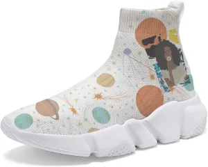 Hetios Womens Running Tennis Shoes Walking Athletic Sock Shoes Knitted Breathable Fashion Girl Sneakers Lightweight