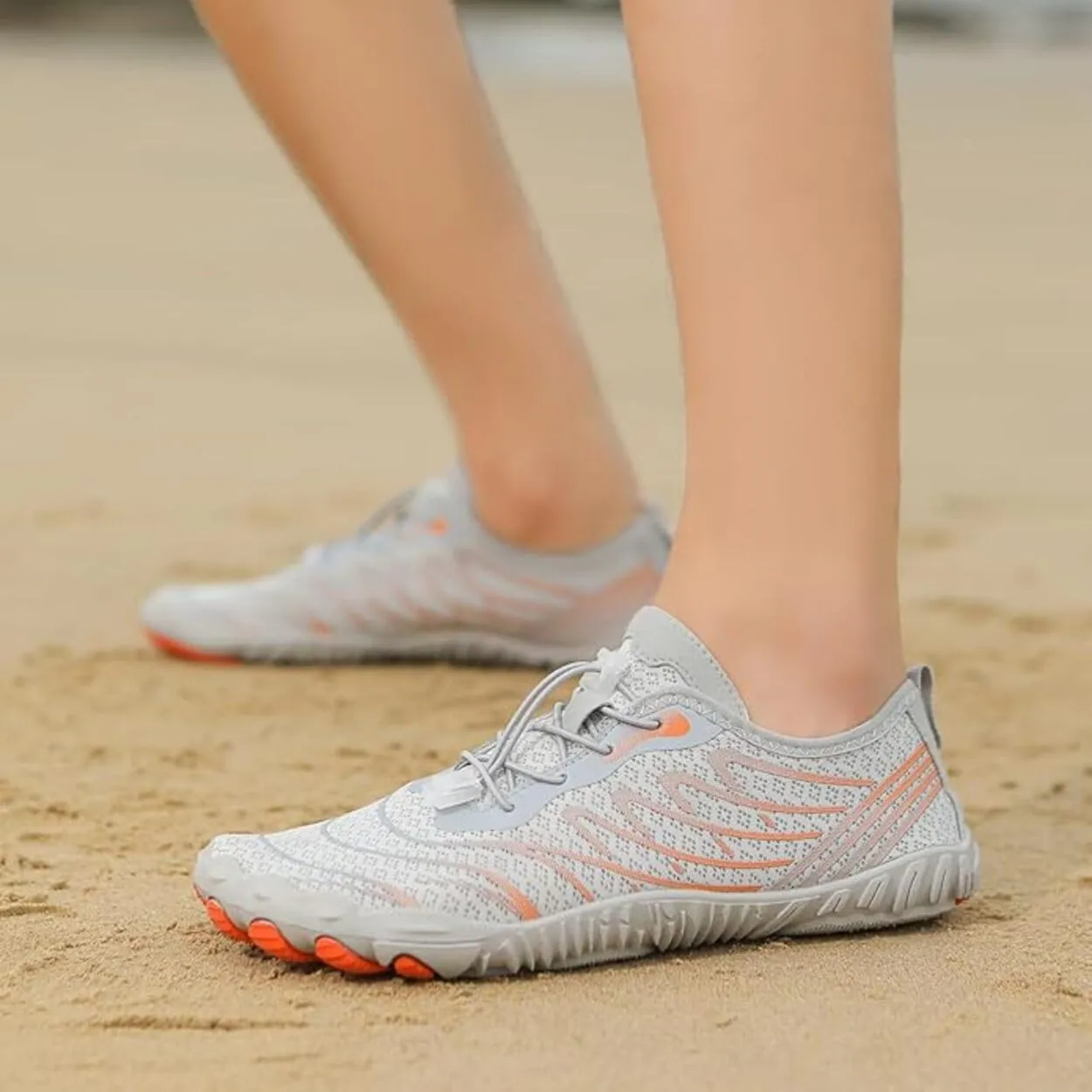 Hrtesus Grounding Shoes with Copper for Men Women, Grounded Barefoot Footwear Earthing Shoes Wide Toe Highly Elastic Non-Slip Sneakers