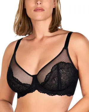 HSIA Minimizer Bras for Women, Full Coverage Lace Bra for Heavy Breasts Unlined Bras with Underwire
