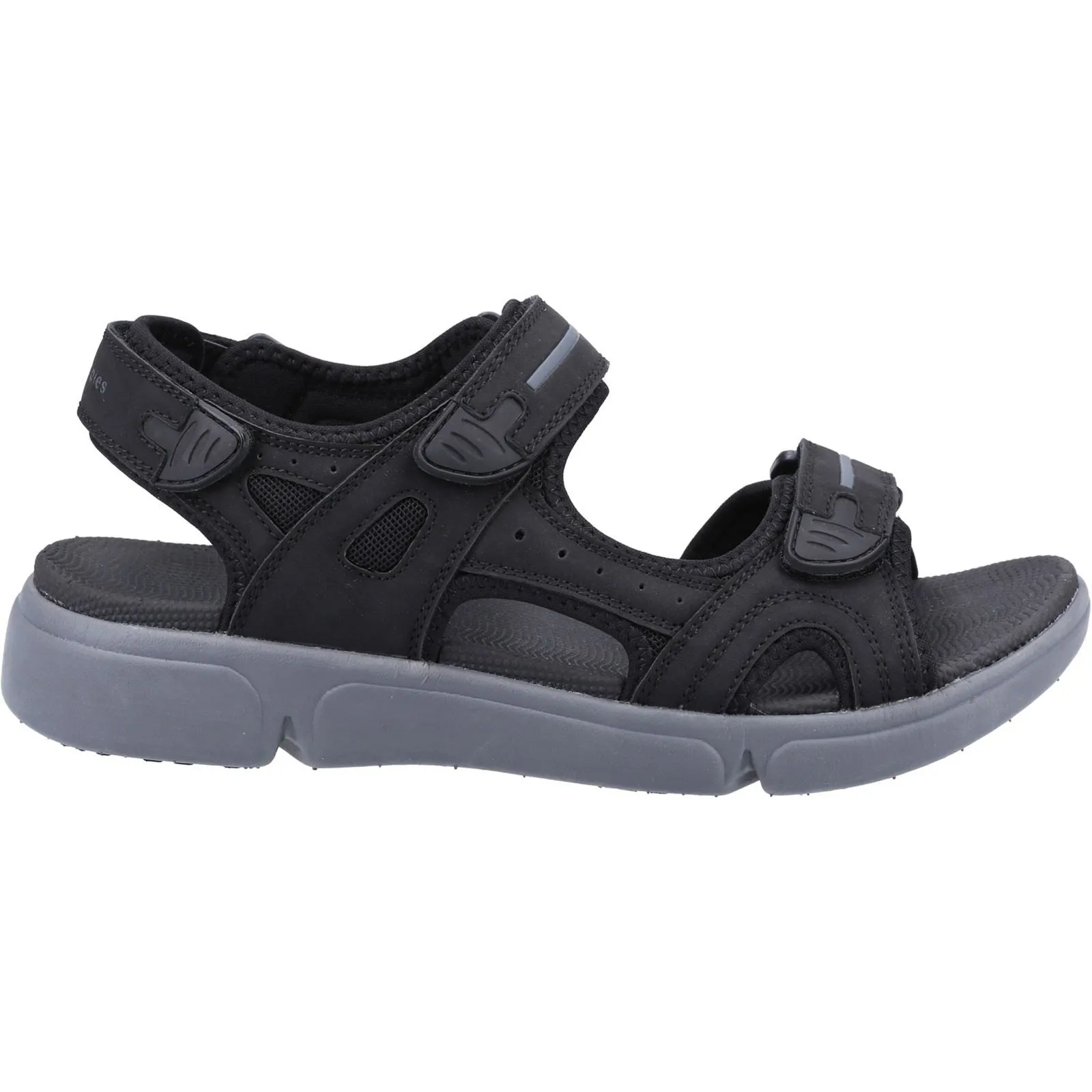 Hush Puppies Castro Polyurethane Men's Black Sandals