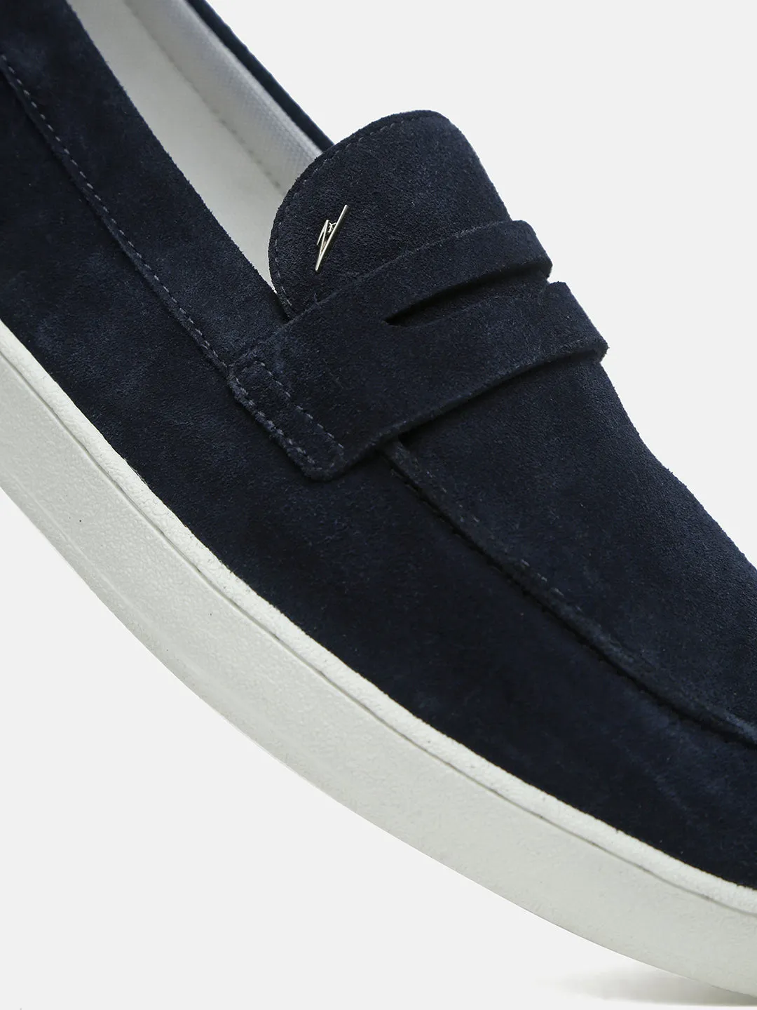 INDIGO - Navy Suede Casual Loafers