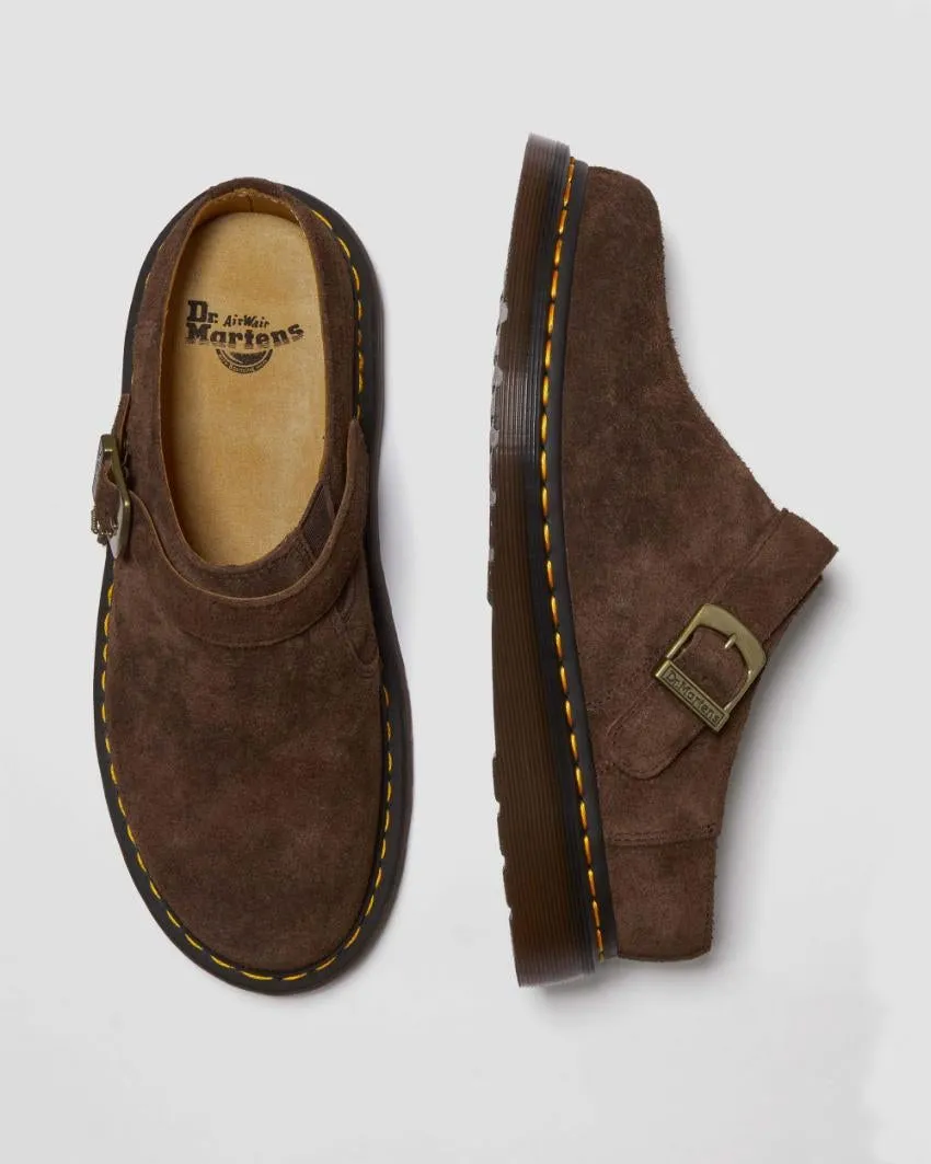 Isham Buckle Mule - Dark Brown