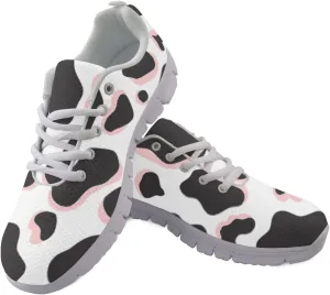 Jeiento Women Road Running Shoes Cow Print Outdoor Casual Walking Sports Sneakers Fitness Jogging Trainers