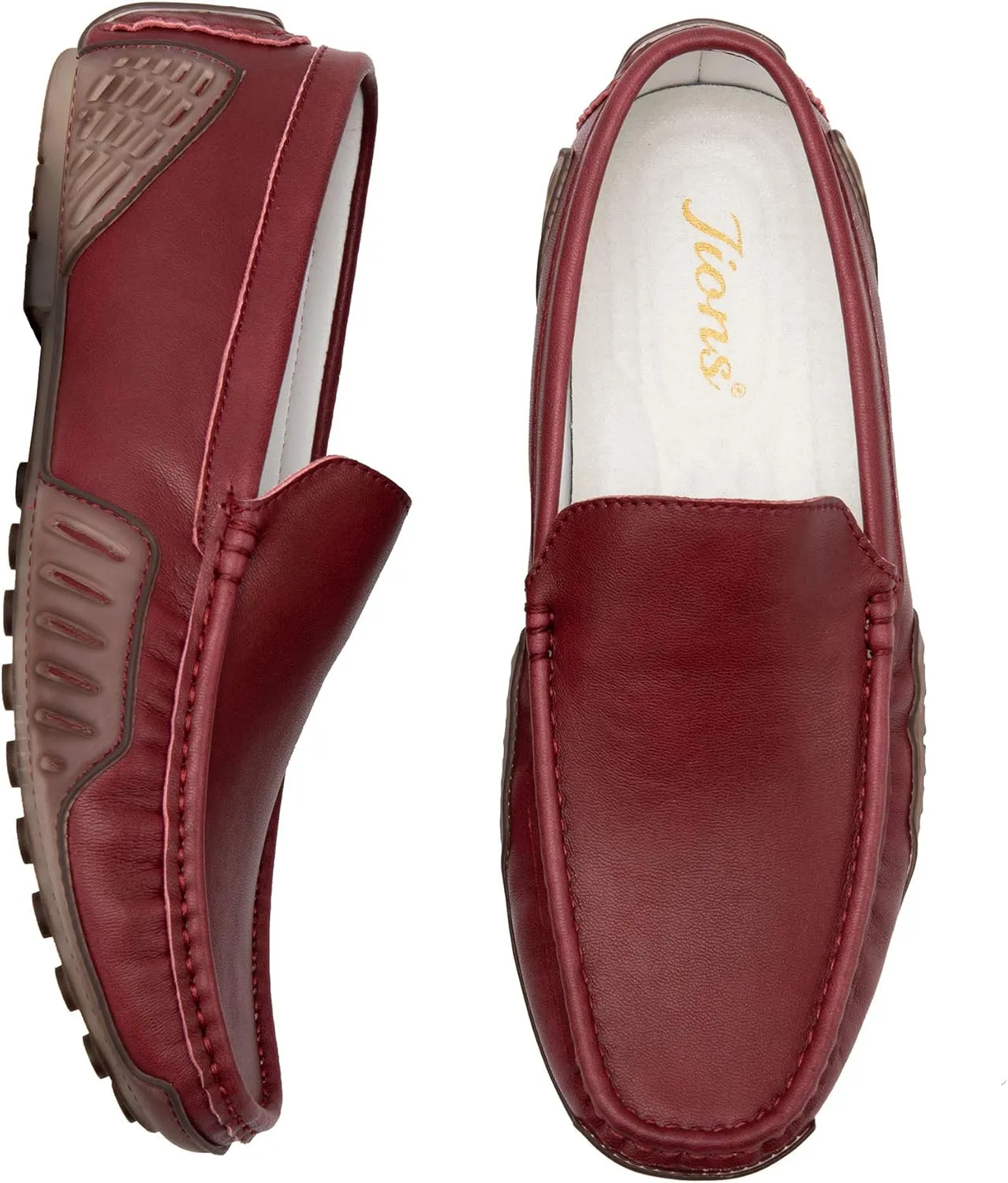 JIONS Mens Driving Penny Loafers Suede Moccasins Slip On Casual Dress Boat Shoes
