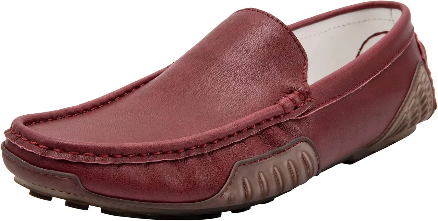 JIONS Mens Driving Penny Loafers Suede Moccasins Slip On Casual Dress Boat Shoes