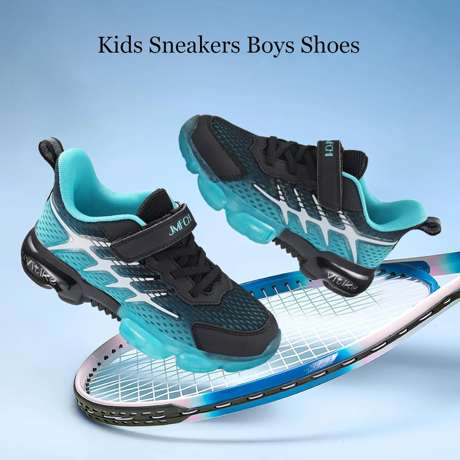 JMFCHI Boys Girls Kids' Sneakers Knitted Mesh Sports Shoes Breathable Lightweight Running Shoes for Kids Fashion Athletic Casual Shoes