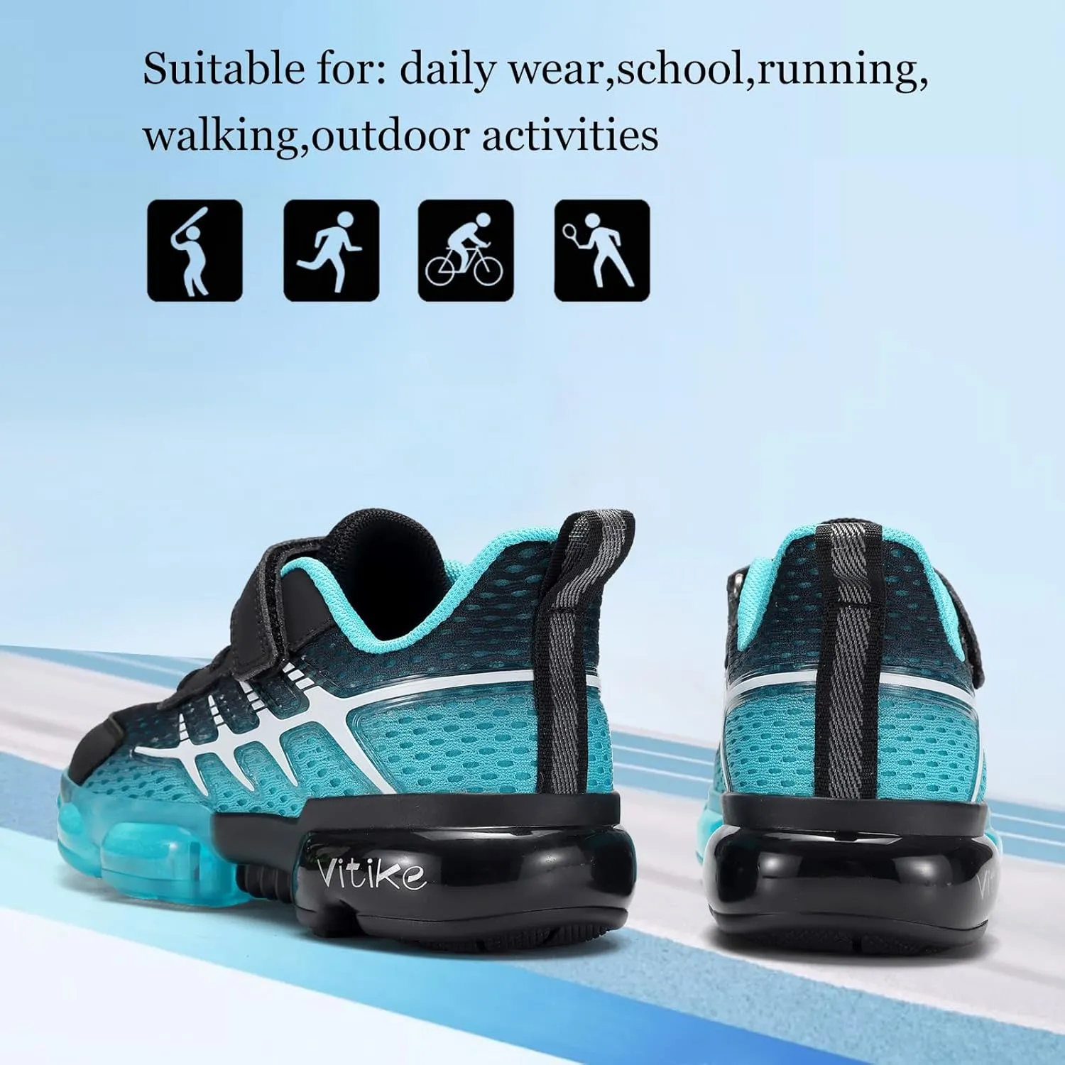 JMFCHI Boys Girls Kids' Sneakers Knitted Mesh Sports Shoes Breathable Lightweight Running Shoes for Kids Fashion Athletic Casual Shoes