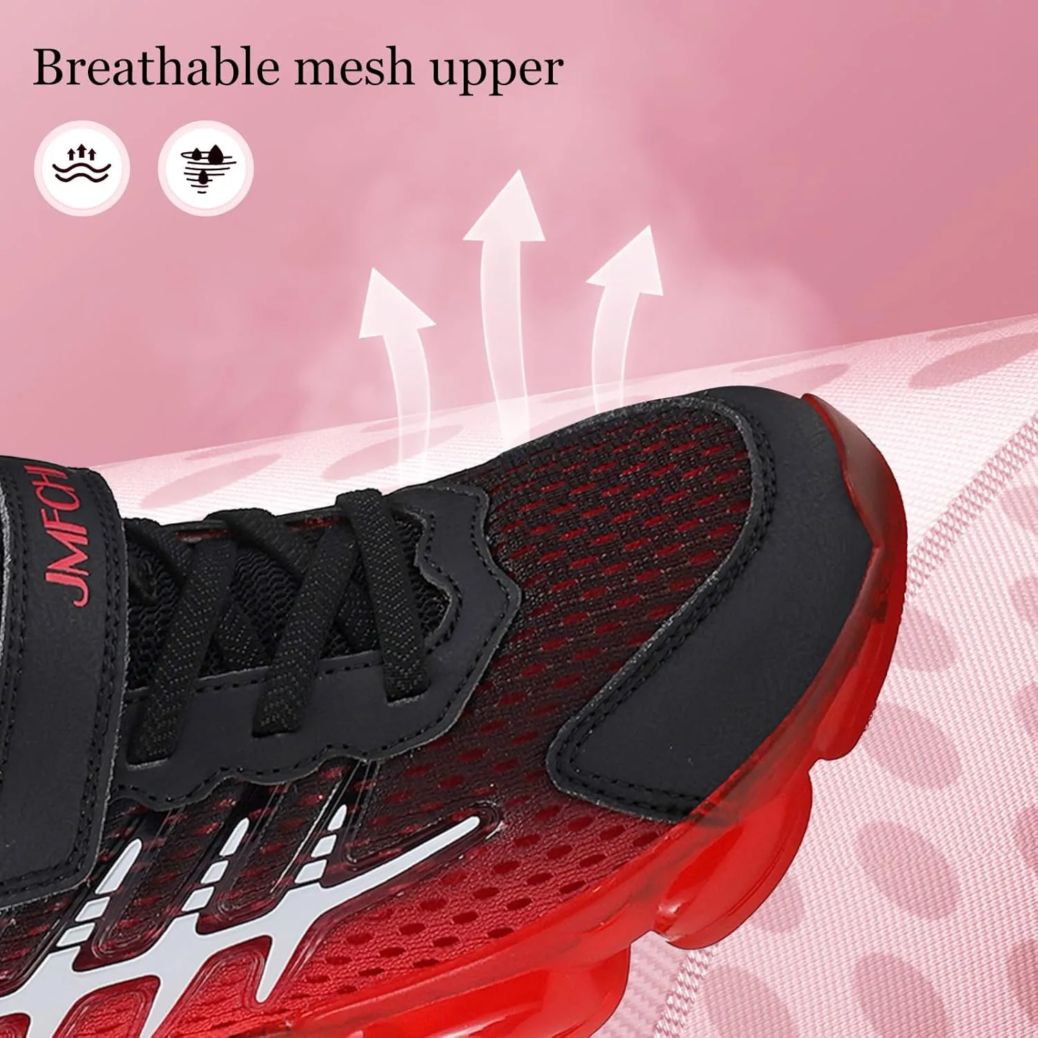 JMFCHI Boys Girls Kids' Sneakers Knitted Mesh Sports Shoes Breathable Lightweight Running Shoes for Kids Fashion Athletic Casual Shoes
