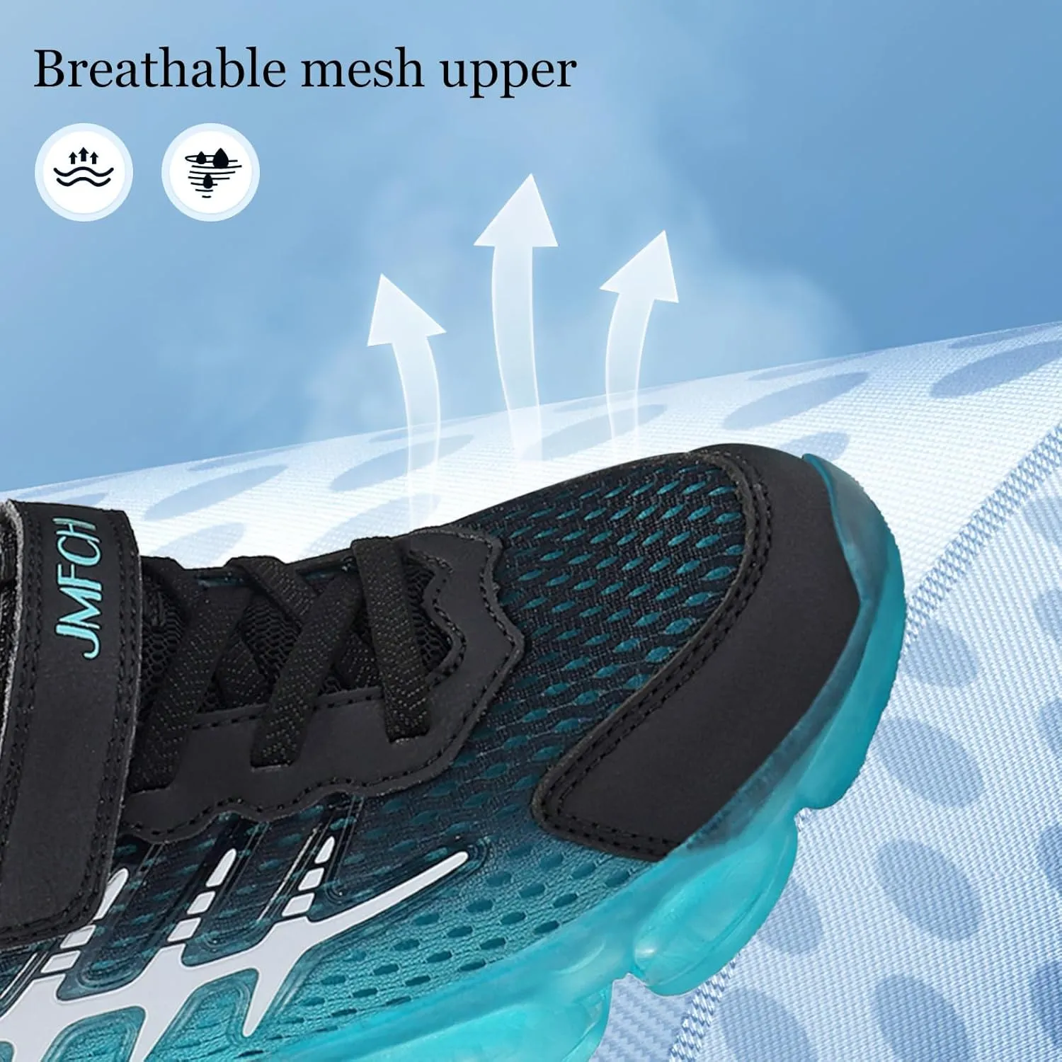 JMFCHI Boys Girls Kids' Sneakers Knitted Mesh Sports Shoes Breathable Lightweight Running Shoes for Kids Fashion Athletic Casual Shoes