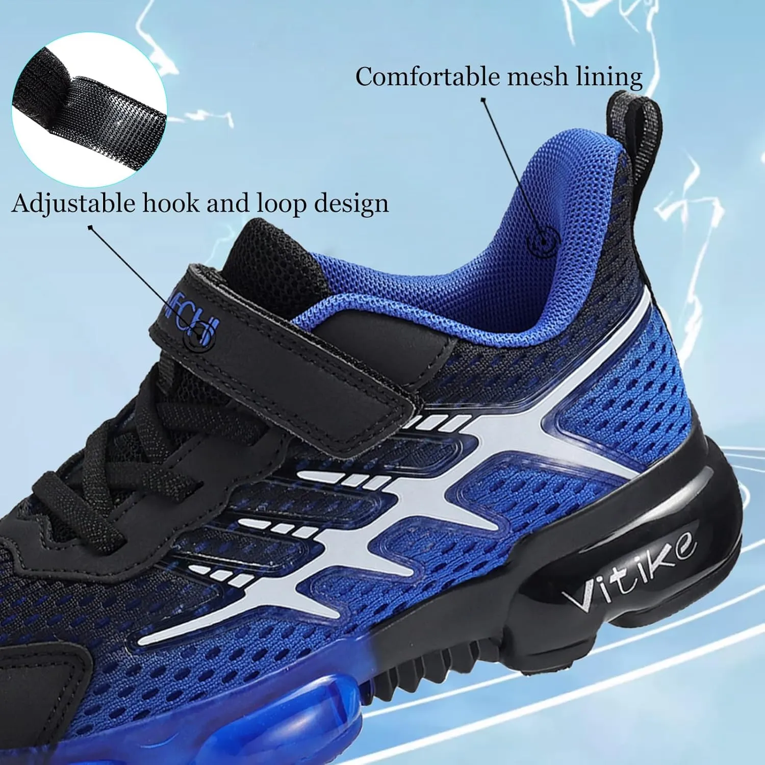 JMFCHI Boys Girls Kids' Sneakers Knitted Mesh Sports Shoes Breathable Lightweight Running Shoes for Kids Fashion Athletic Casual Shoes