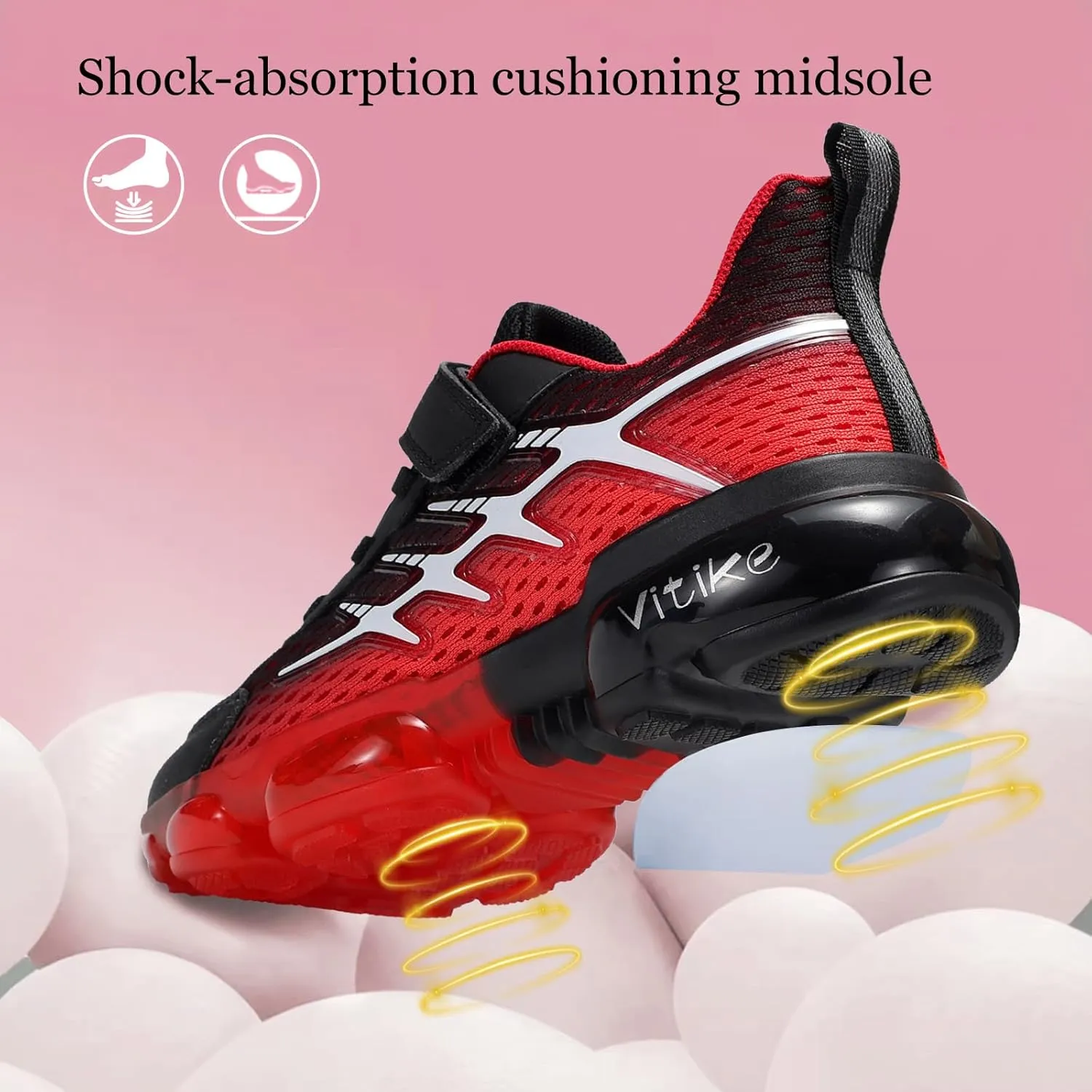 JMFCHI Boys Girls Kids' Sneakers Knitted Mesh Sports Shoes Breathable Lightweight Running Shoes for Kids Fashion Athletic Casual Shoes