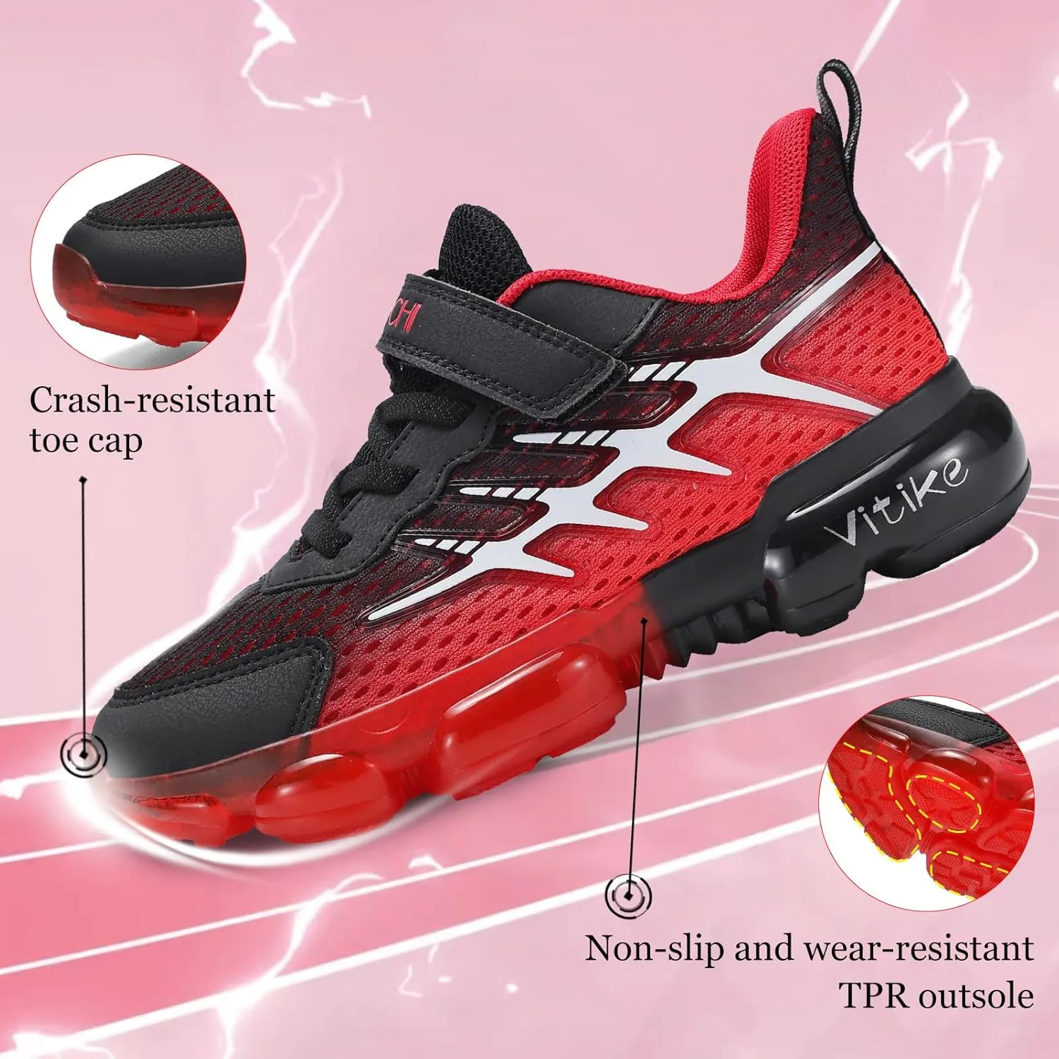 JMFCHI Boys Girls Kids' Sneakers Knitted Mesh Sports Shoes Breathable Lightweight Running Shoes for Kids Fashion Athletic Casual Shoes