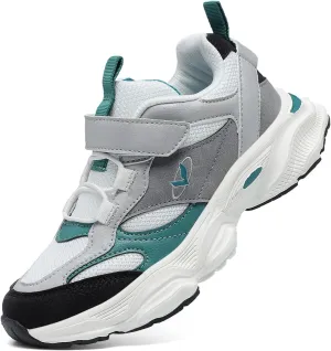 JMFCHI Kids Sneakers Boys Girls Tennis Running Shoes Outdoor Hiking Sneaker for Boys Athletic Breathable