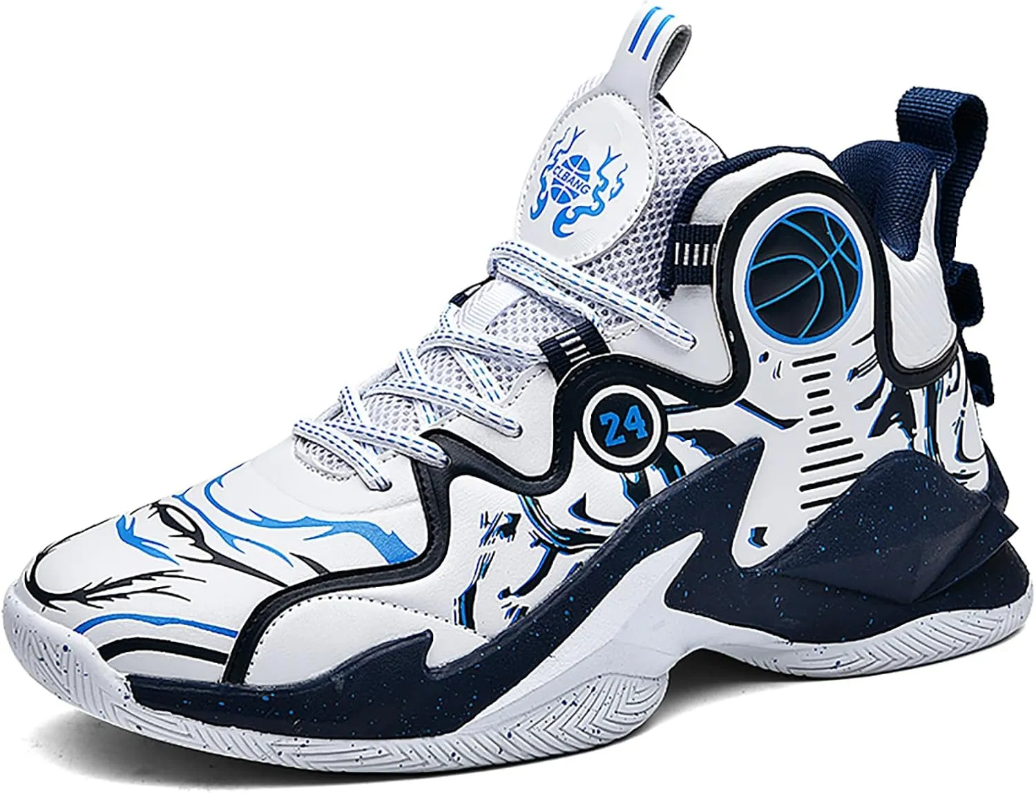 Kids Basketball Shoes High Top Youth Fashion Sneakers Girls Casual Sports Basketball Shoes Breathable Comfortable Boys Sneakers for Big Kids