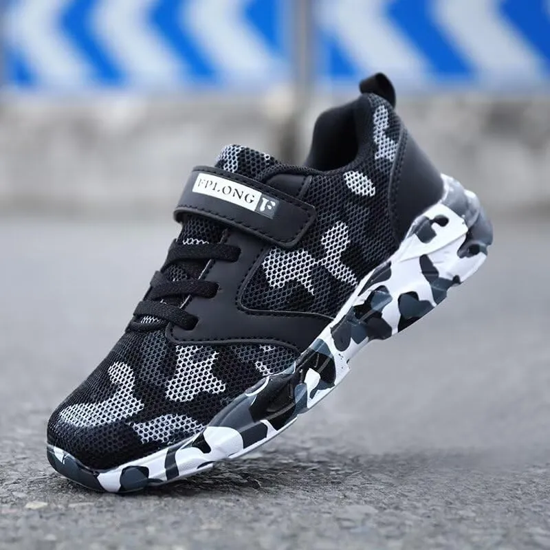 Kid's Boy Girl Lightweight Camouflage Sport Shoes for Walking Running Hiking