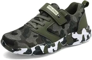 Kid's Boy Girl Lightweight Camouflage Sport Shoes for Walking Running Hiking