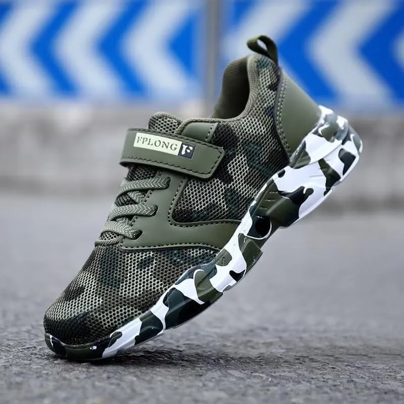 Kid's Boy Girl Lightweight Camouflage Sport Shoes for Walking Running Hiking