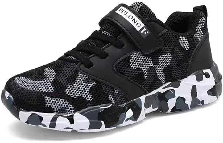 Kid's Boy Girl Lightweight Camouflage Sport Shoes for Walking Running Hiking
