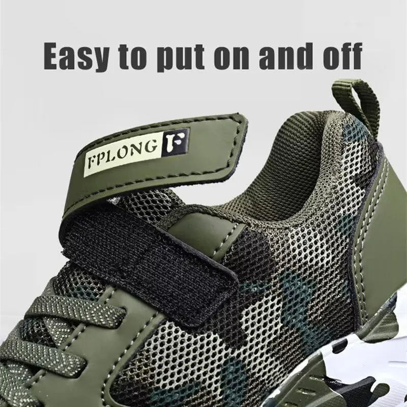 Kid's Boy Girl Lightweight Camouflage Sport Shoes for Walking Running Hiking