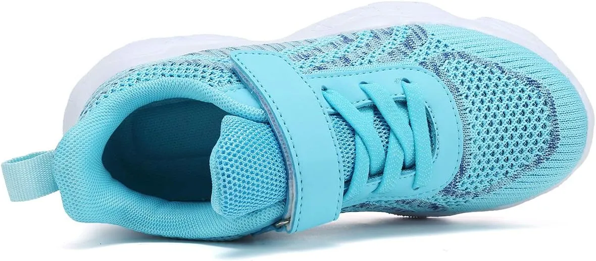 Kids Running Sneakers Tennis Shoes Lightweight Breathable Athletic Shoes for Boys and Girls