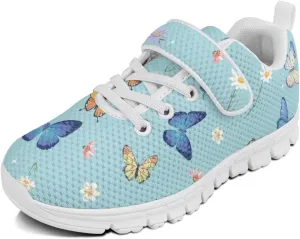 Kids Shoes for Boys Girls Lightweight Strap Sneakers with Single Buckle Slip On Tennis Shoes Running Sneakers