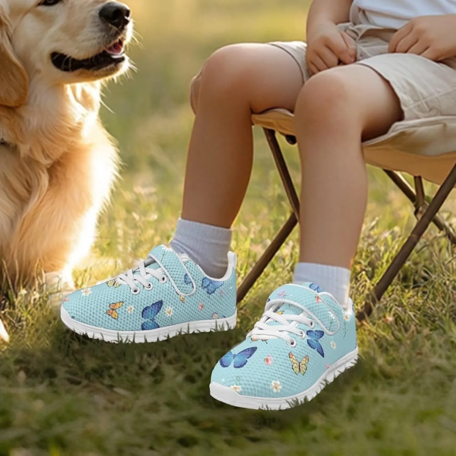 Kids Shoes for Boys Girls Lightweight Strap Sneakers with Single Buckle Slip On Tennis Shoes Running Sneakers