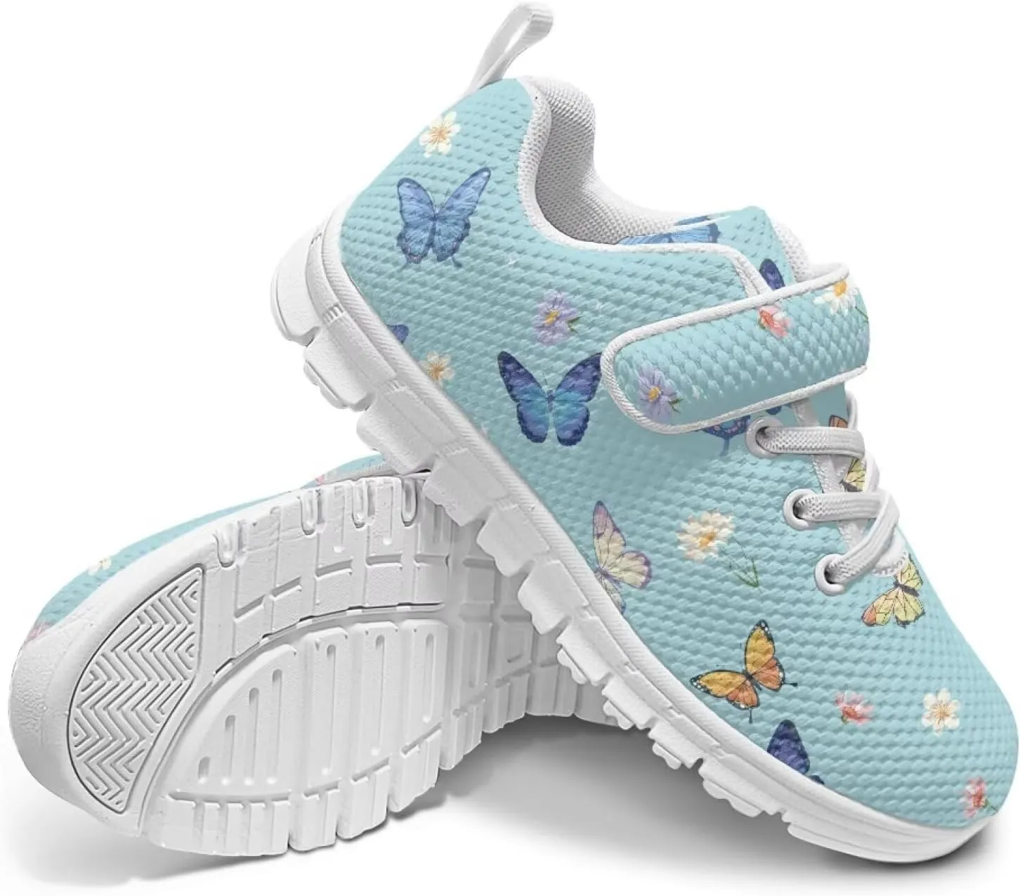 Kids Shoes for Boys Girls Lightweight Strap Sneakers with Single Buckle Slip On Tennis Shoes Running Sneakers