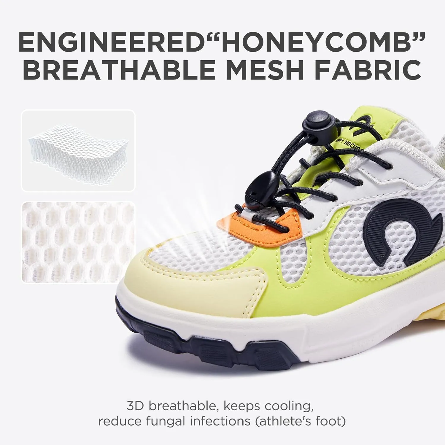 Kids Sneakers for Boys and Girls, No Tie Shoelaces Lightweight Kids Shoes, Breathable Running Tennis Sport Athletic Shoes for Toddler