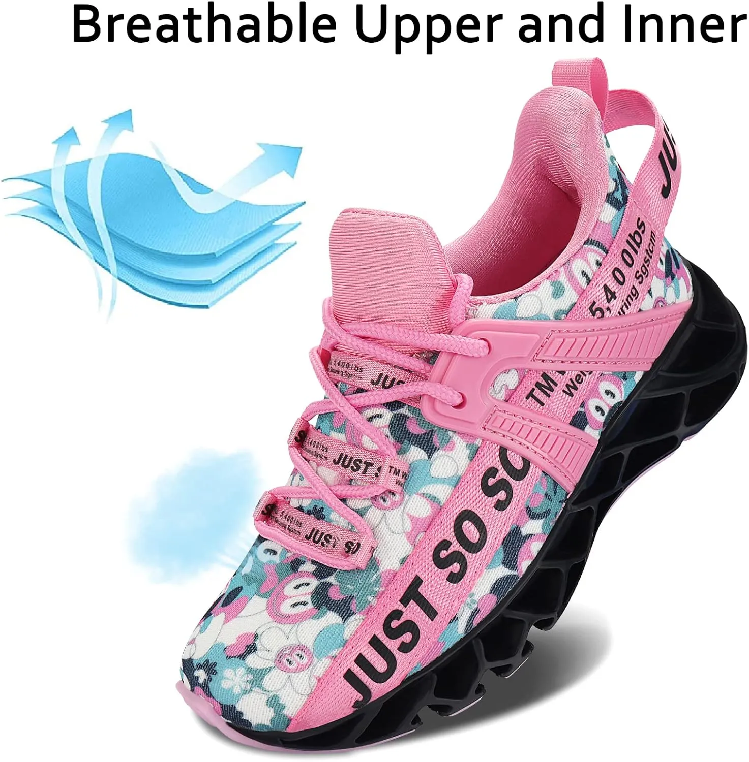 Kids Sneakers Running Athletic Mesh Casual Sport Walking Breathable Lightweight Shoes for Boys Girls
