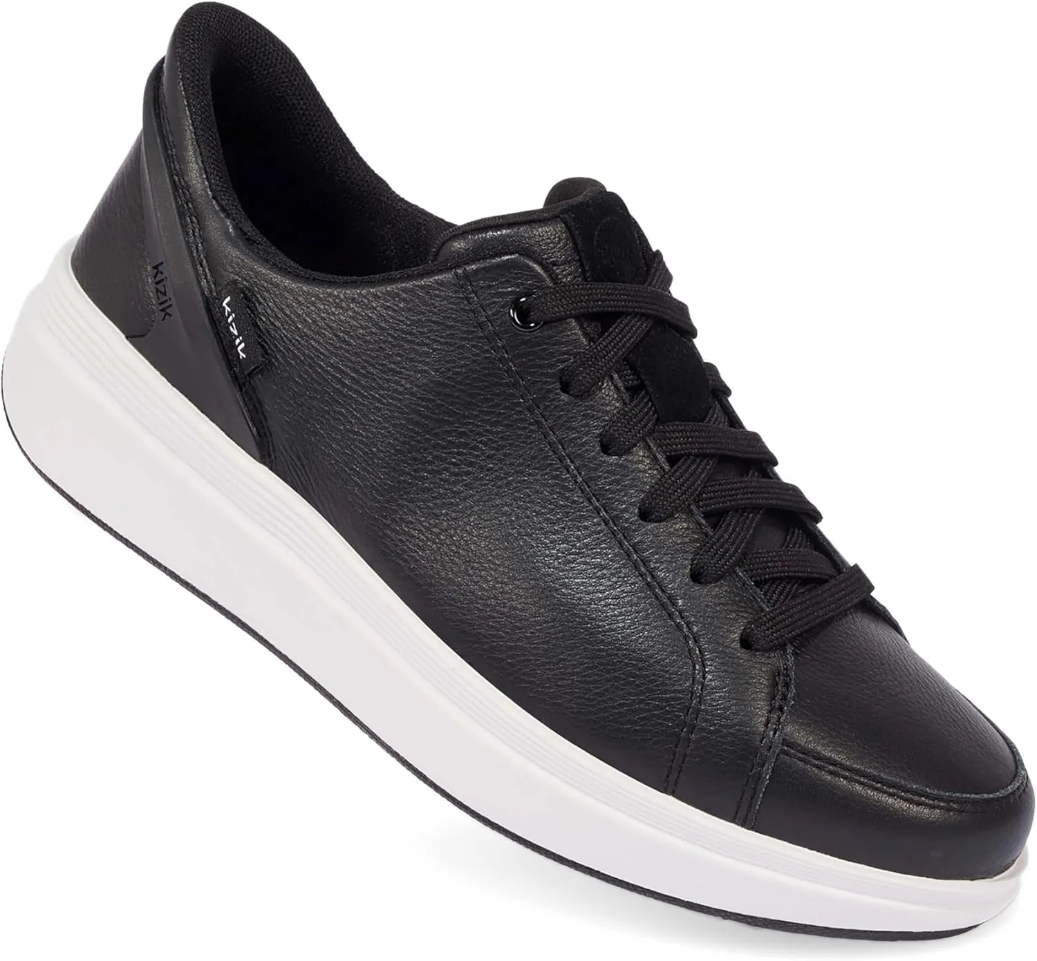 Kizik Womens Shoes: Sydney - Comfortable, Breathable, Casual Slip On Sneakers, Full Grain Tumbled Leather, Hands Free Convenience in a Timeless Style - Regular Width