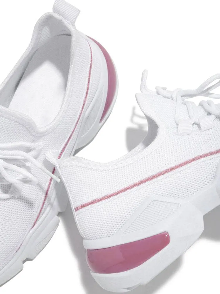 Lace-Up Knitted Mesh Breathable Sneakers