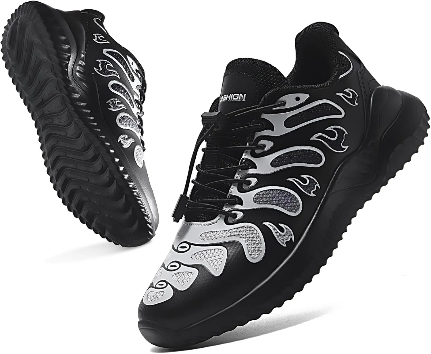 Littleplum Boys Running Shoes Slip On Kids Sneakers Mesh Tennis Shoes Lightweight Breathable for Athletic Gym School Sport