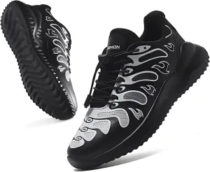 Littleplum Boys Running Shoes Slip On Kids Sneakers Mesh Tennis Shoes Lightweight Breathable for Athletic Gym School Sport