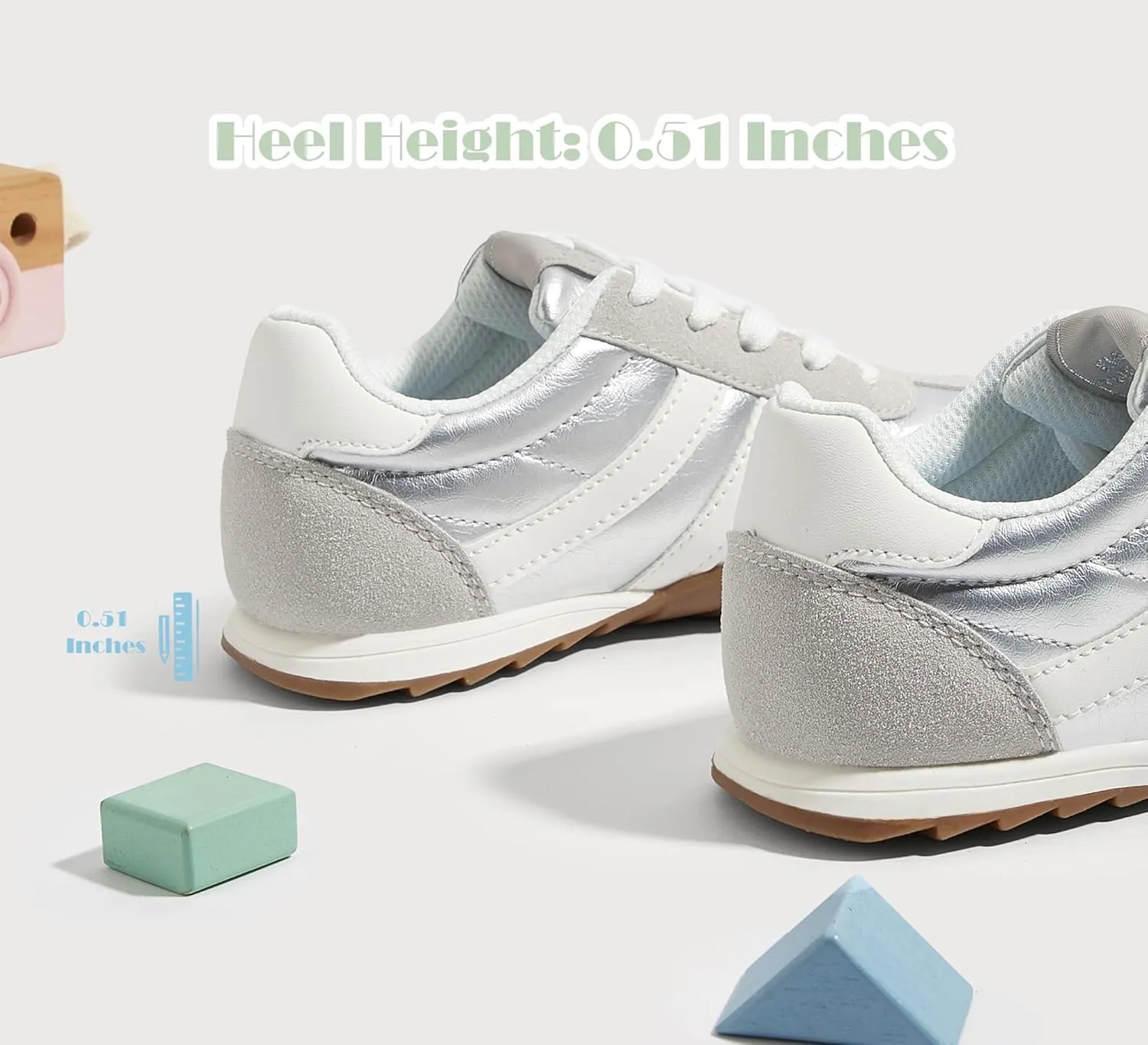 LUCKY STEP Boys Girls Casual Fashion Sneakers Classic Retro Walking Shoes Non Slip Running Trainers for Little Kids