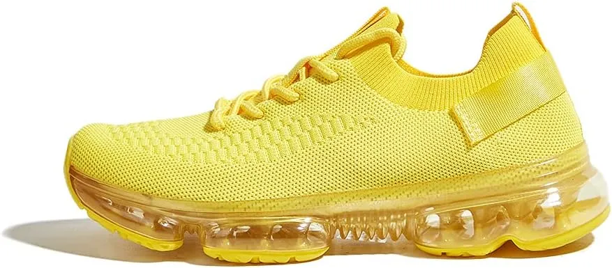 LUCKY STEP Women Air Cushion Fashion Sneakers Breathable Casual Comfortable Lightweight Walking Shoes