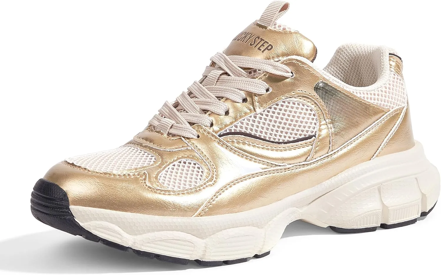 LUCKY STEP Women's Running Shoe Platform Chunky Walking Sneakers Breathable Mesh Comfy Lightweight Fashion Casual Tennis Dad Shoes