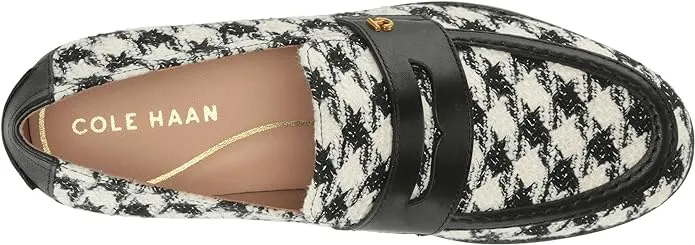 Lux Price drop Pinch On Houndstooth Slip Group discount Penny Cole Classic Loafers Haan Textile Metallic