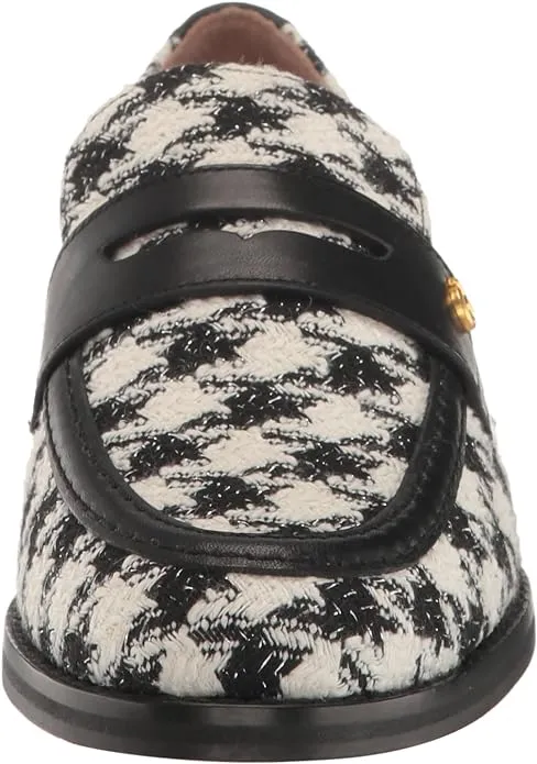 Lux Price drop Pinch On Houndstooth Slip Group discount Penny Cole Classic Loafers Haan Textile Metallic