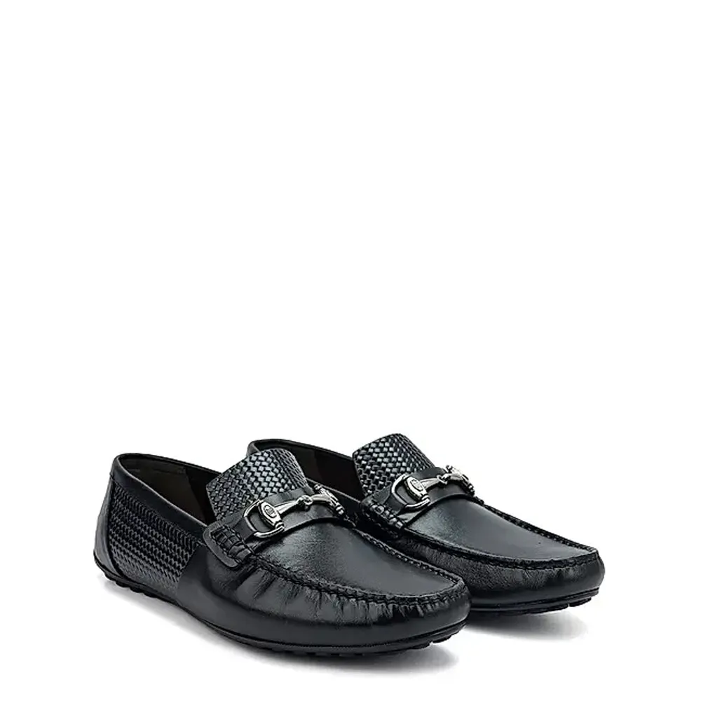 Luxury Stylish Leather Buckled Driving Loafers