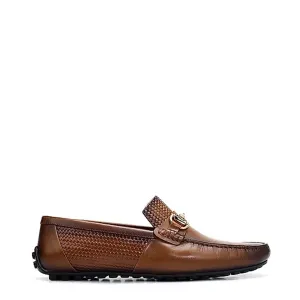 Luxury Stylish Leather Buckled Driving Loafers