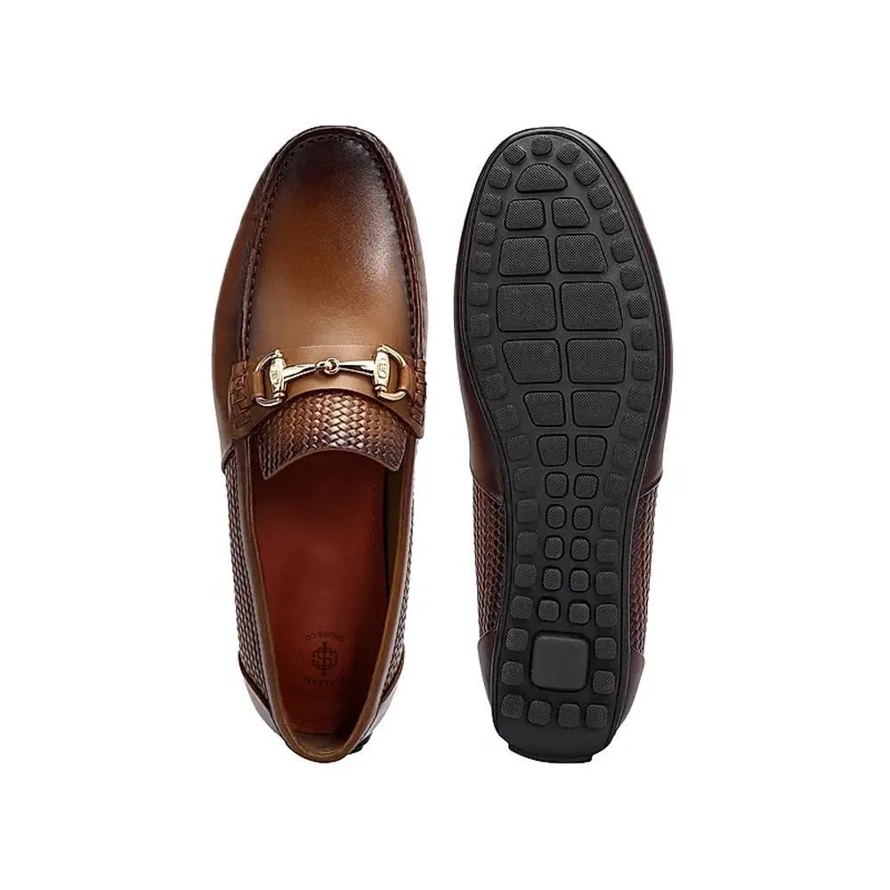 Luxury Stylish Leather Buckled Driving Loafers