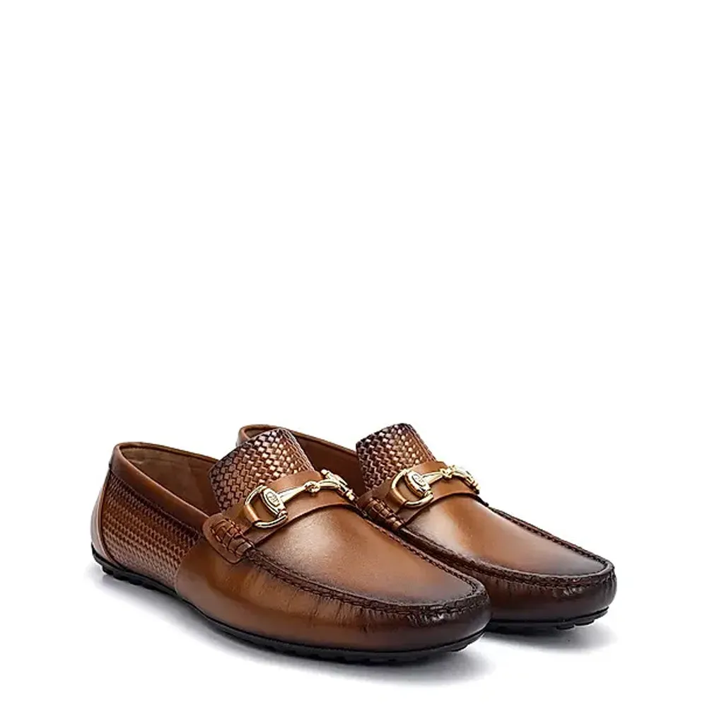 Luxury Stylish Leather Buckled Driving Loafers